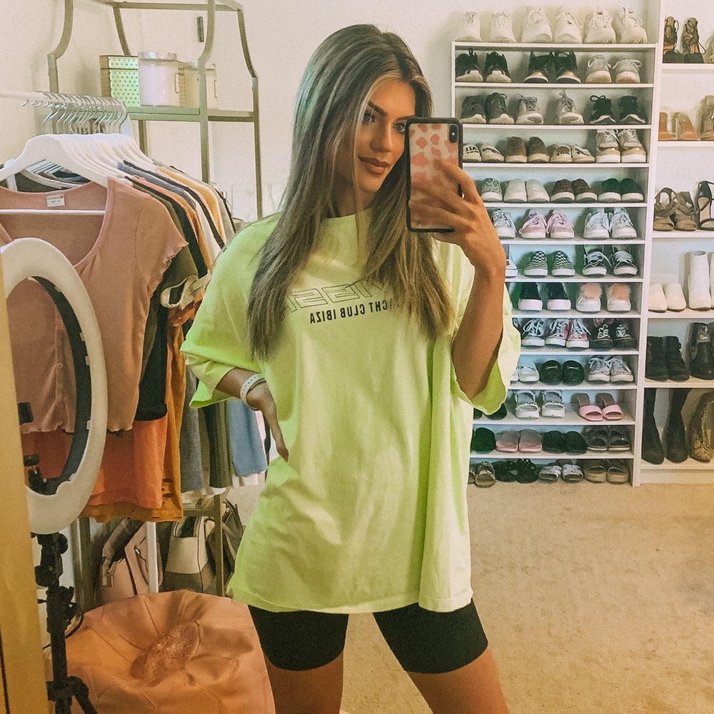 Missguided oversized neon tee - Picture 2 of 3